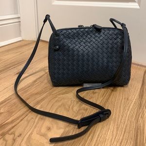 Bottega Veneta blue crossbody bag